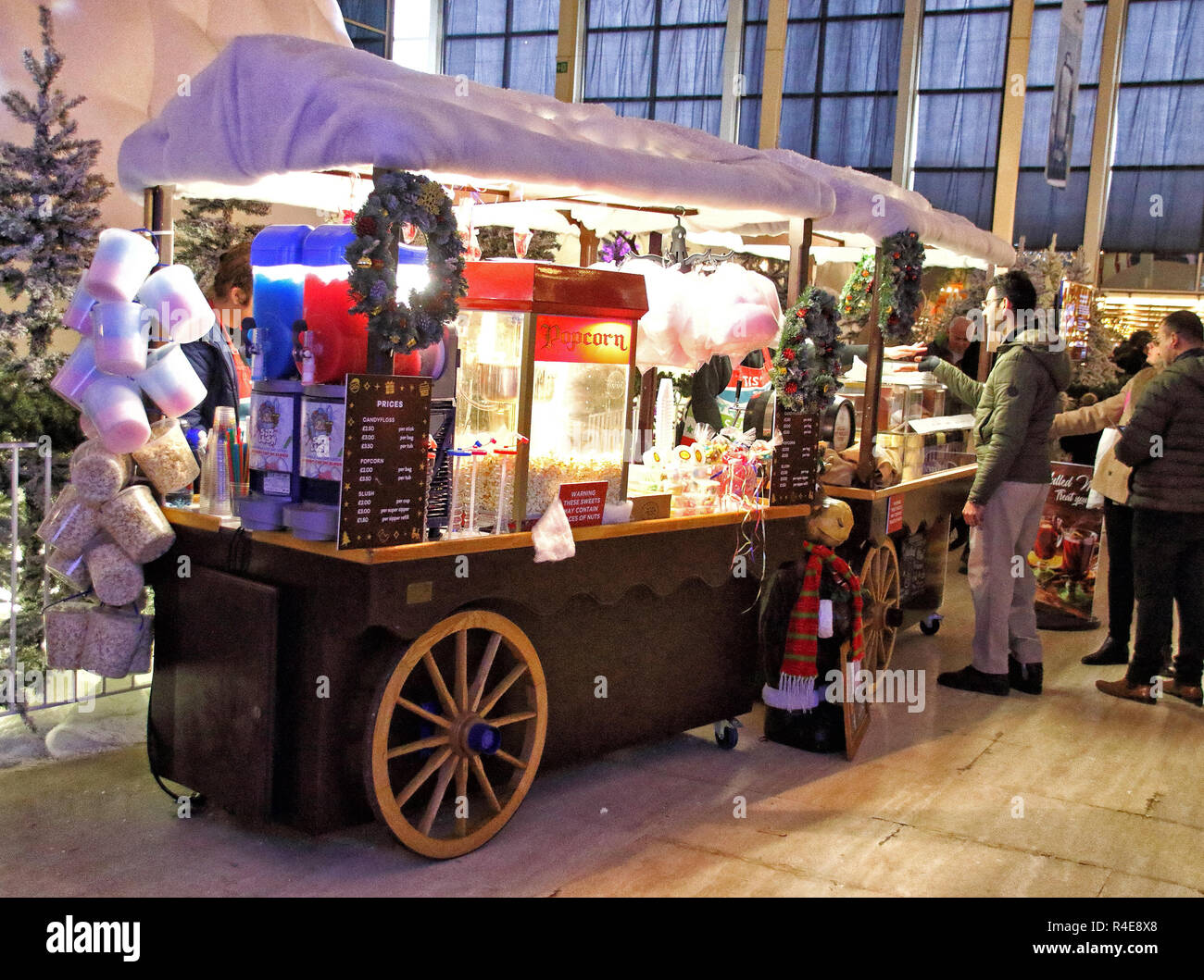 A store seen outside Queens Court which was transformed into a