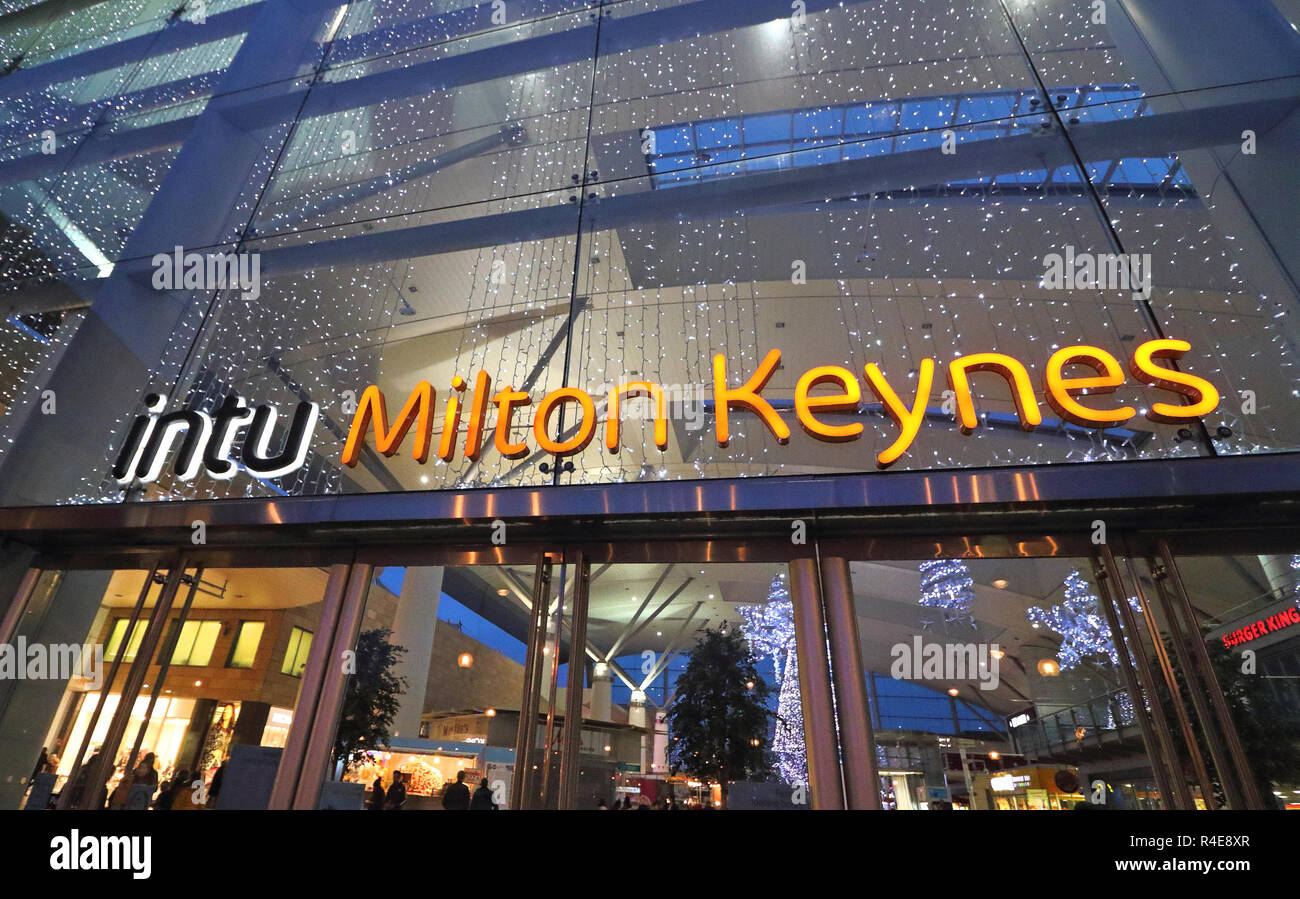 Intu Milton Keynes shopping center was transformed into a Christmas