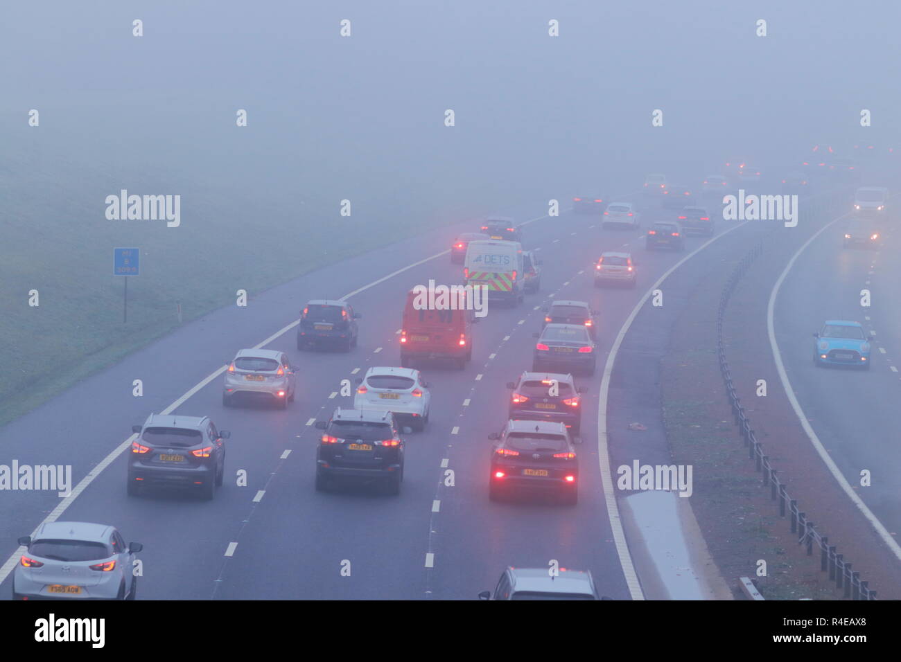fog-m1-motorway-weather-hi-res-stock-photography-and-images-alamy