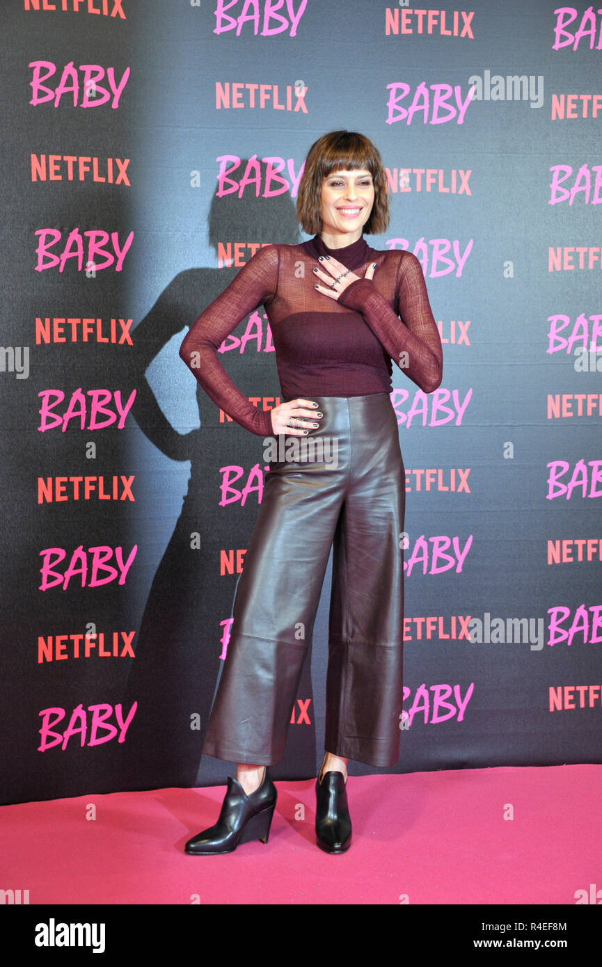 Rome, Italy. 27th Nov, 2018. Rome, photocall of the Netflix Baby