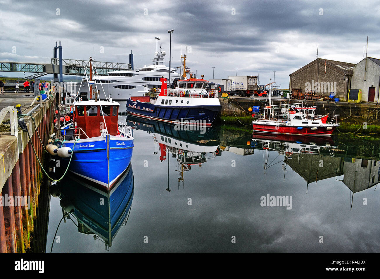 Stromness Harbour, Orkney, Scotland, UK Stock Photo
