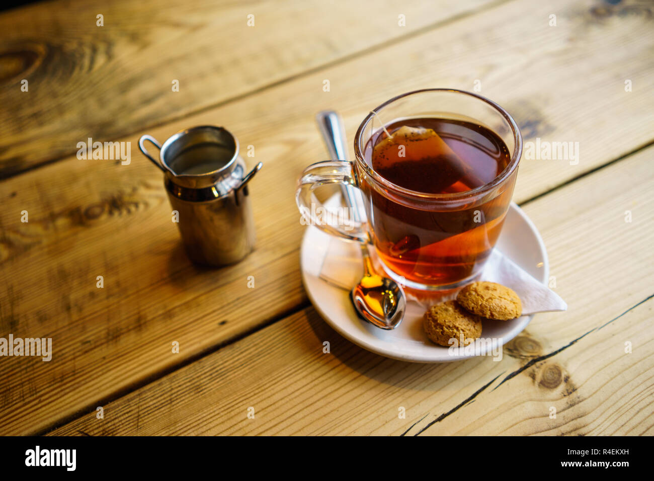 English tea with Milk in UK Stock Photo Alamy
