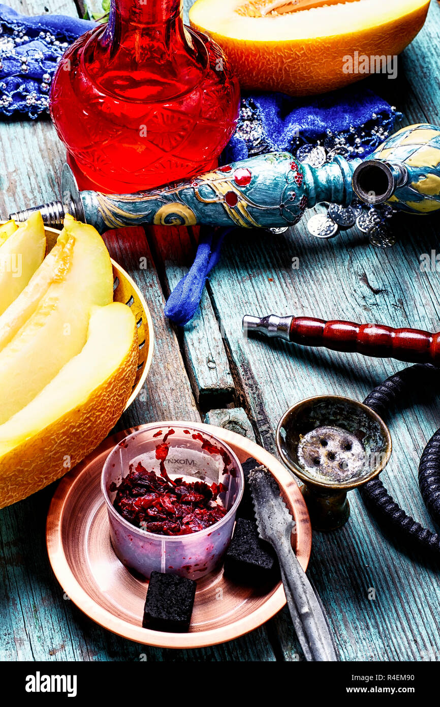 Hookah tobacco melon flavor Stock Photo Alamy