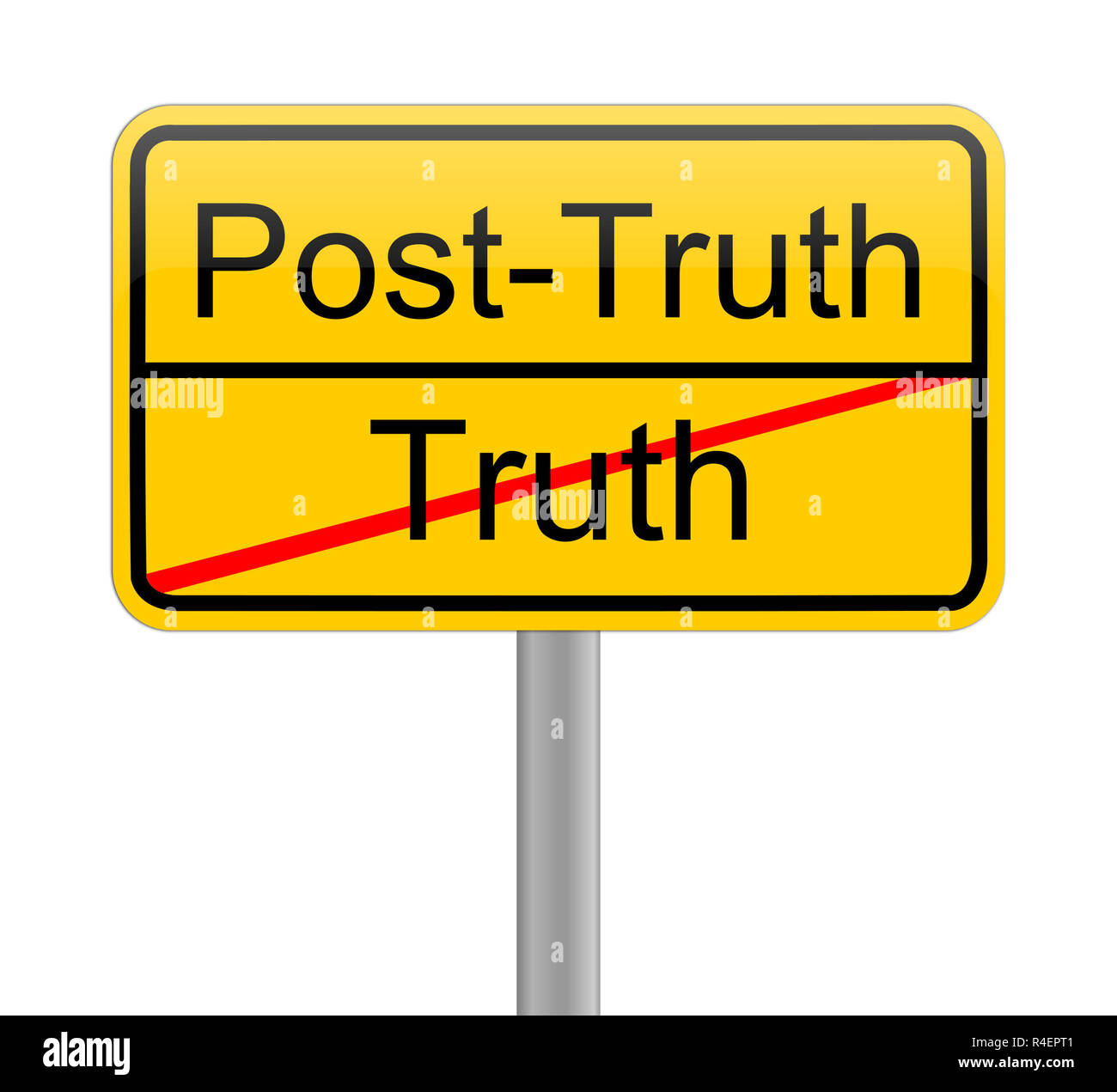 Post-Truth sign Stock Photo