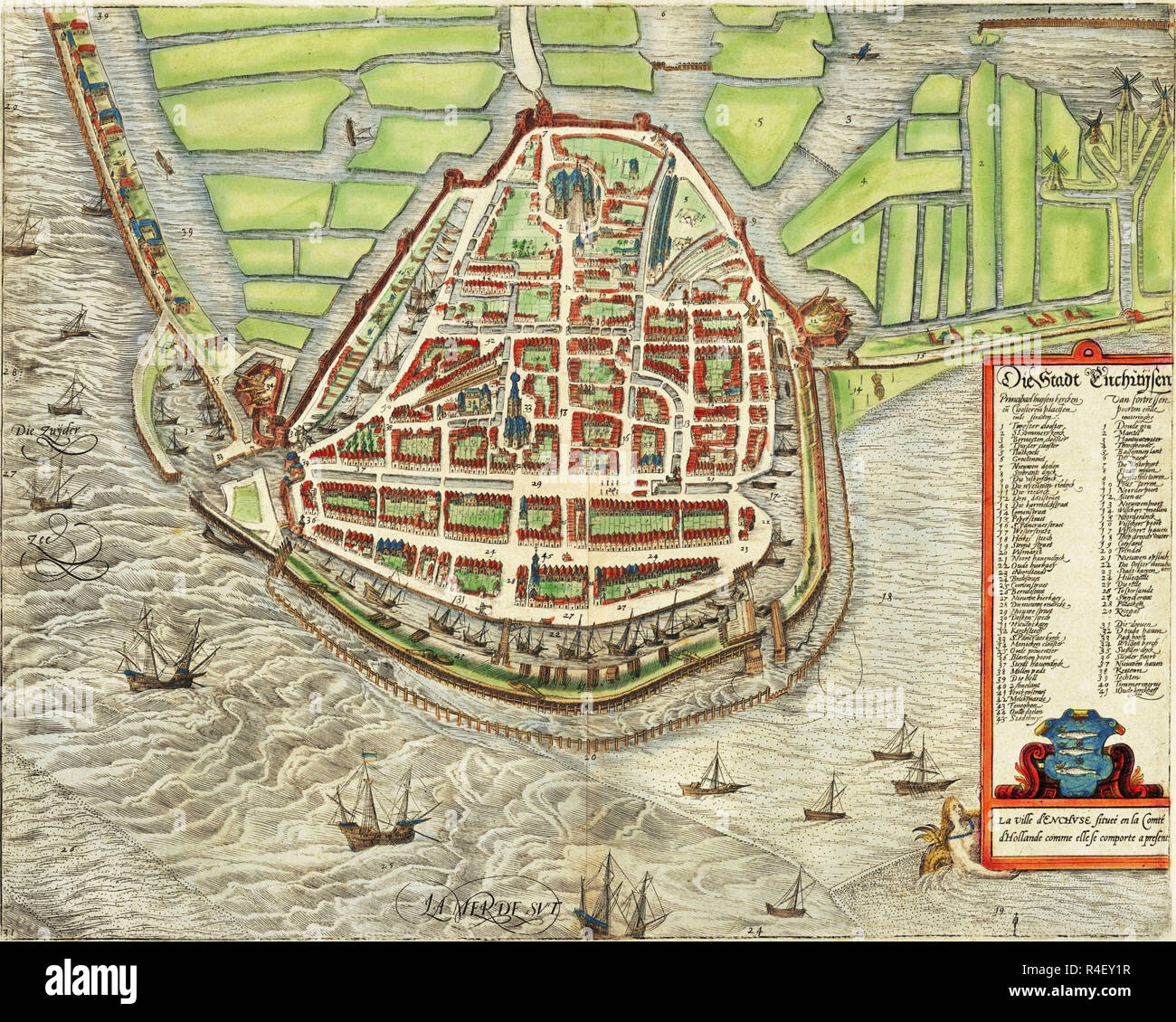 Reproduction plan ancien de Riga 1581