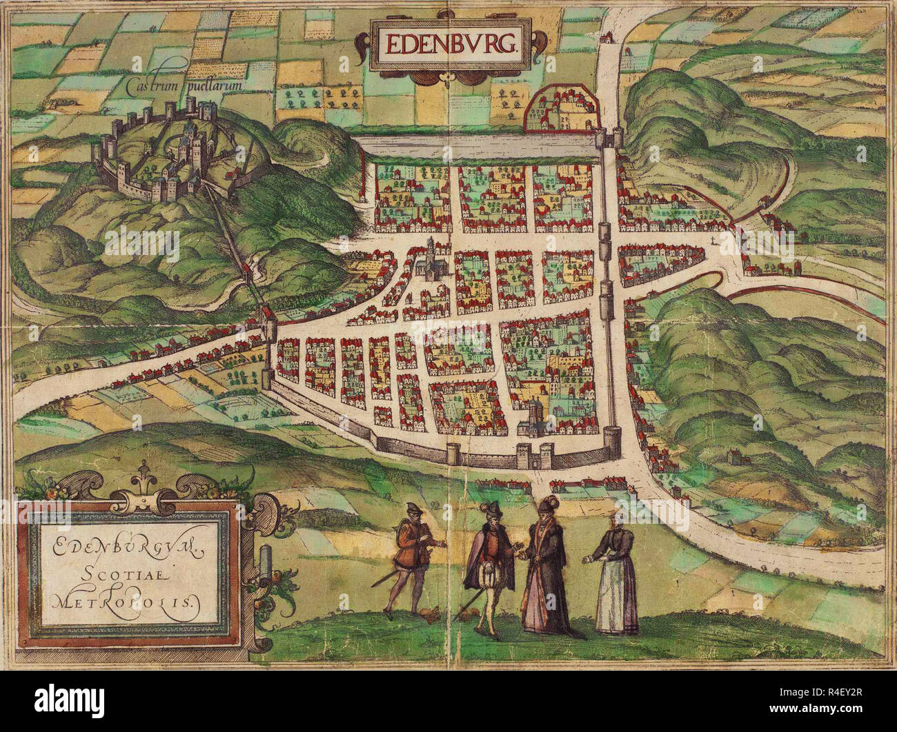 Reproduction plan ancien de Chimay 1581 