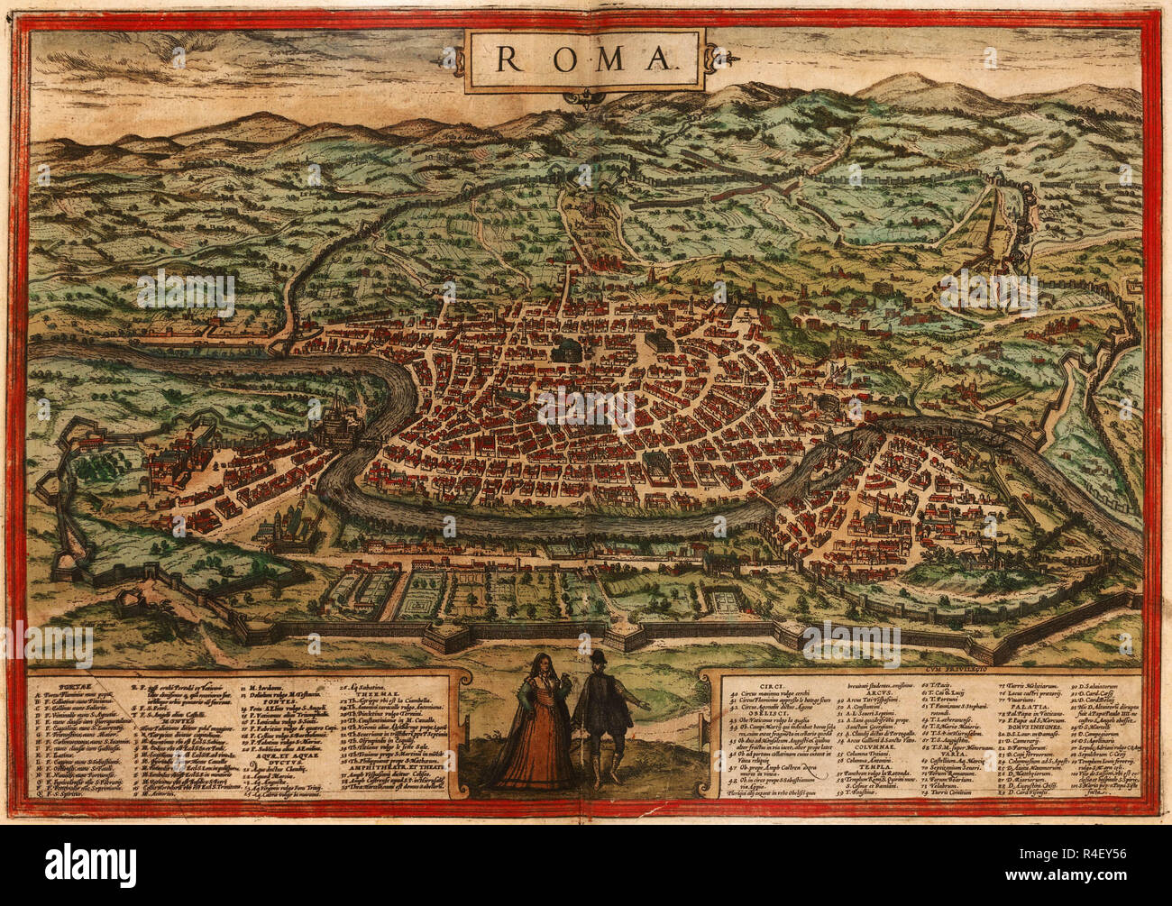 Rome map 16th century hi-res stock photography and images - Alamy