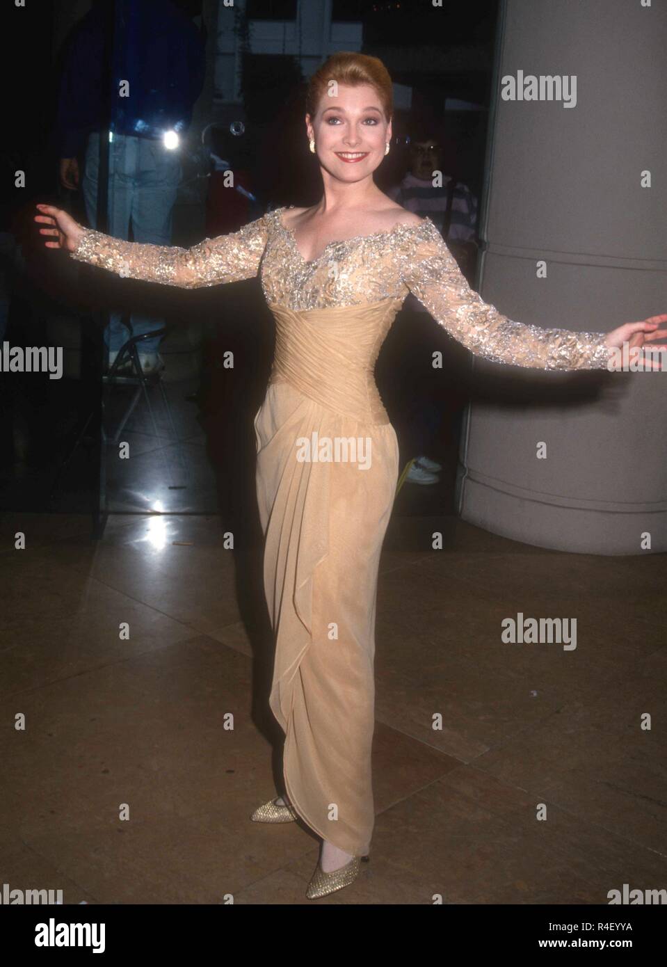BEVERLY HILLS, CA - FEBRUARY 26: Actress Melissa Reeves attends the Ninth Annual Soap Opera Digest Awards on February 26, 1993 at the Beverly Hilton Hotel in Beverly Hills, California. Photo by Barry King/Alamy Stock Photo Stock Photo