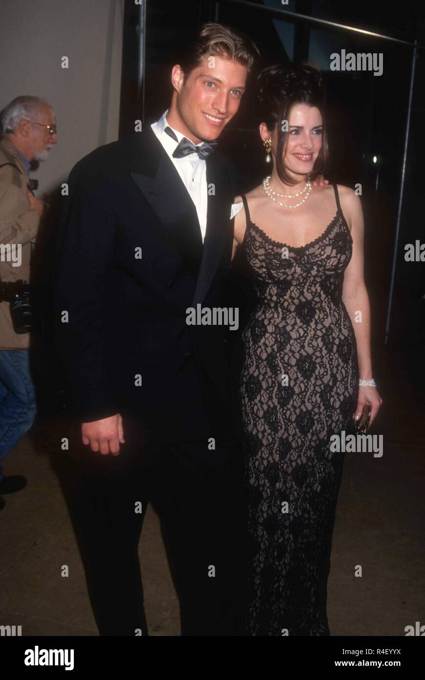 BEVERLY HILLS, CA - FEBRUARY 26: Actor Sean Kanan and Athena Ubach attend the Ninth Annual Soap Opera Digest Awards on February 26, 1993 at the Beverly Hilton Hotel in Beverly Hills, California. Photo by Barry King/Alamy Stock Photo Stock Photo