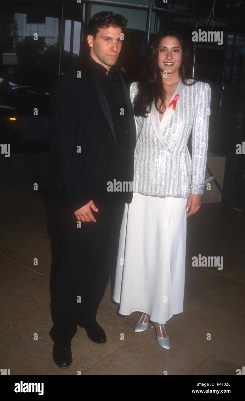 BEVERLY HILLS, CA - FEBRUARY 26: Actor Chris Bruno and actress Alicia Coppola attend the Ninth Annual Soap Opera Digest Awards on February 26, 1993 at the Beverly Hilton Hotel in Beverly Hills, California. Photo by Barry King/Alamy Stock Photo Stock Photo