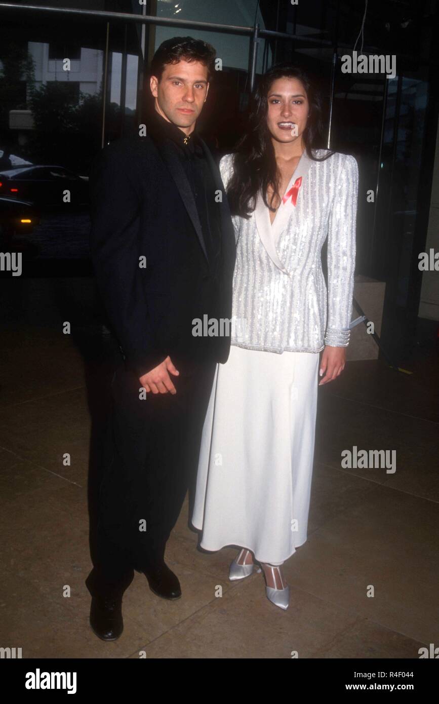 BEVERLY HILLS, CA - FEBRUARY 26: Actor Chris Bruno and actress Alicia Coppola attend the Ninth Annual Soap Opera Digest Awards on February 26, 1993 at the Beverly Hilton Hotel in Beverly Hills, California. Photo by Barry King/Alamy Stock Photo Stock Photo