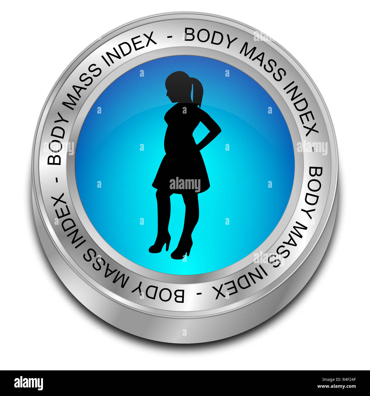 blue Body Mass Index Button 3D illustration Stock Photo Alamy