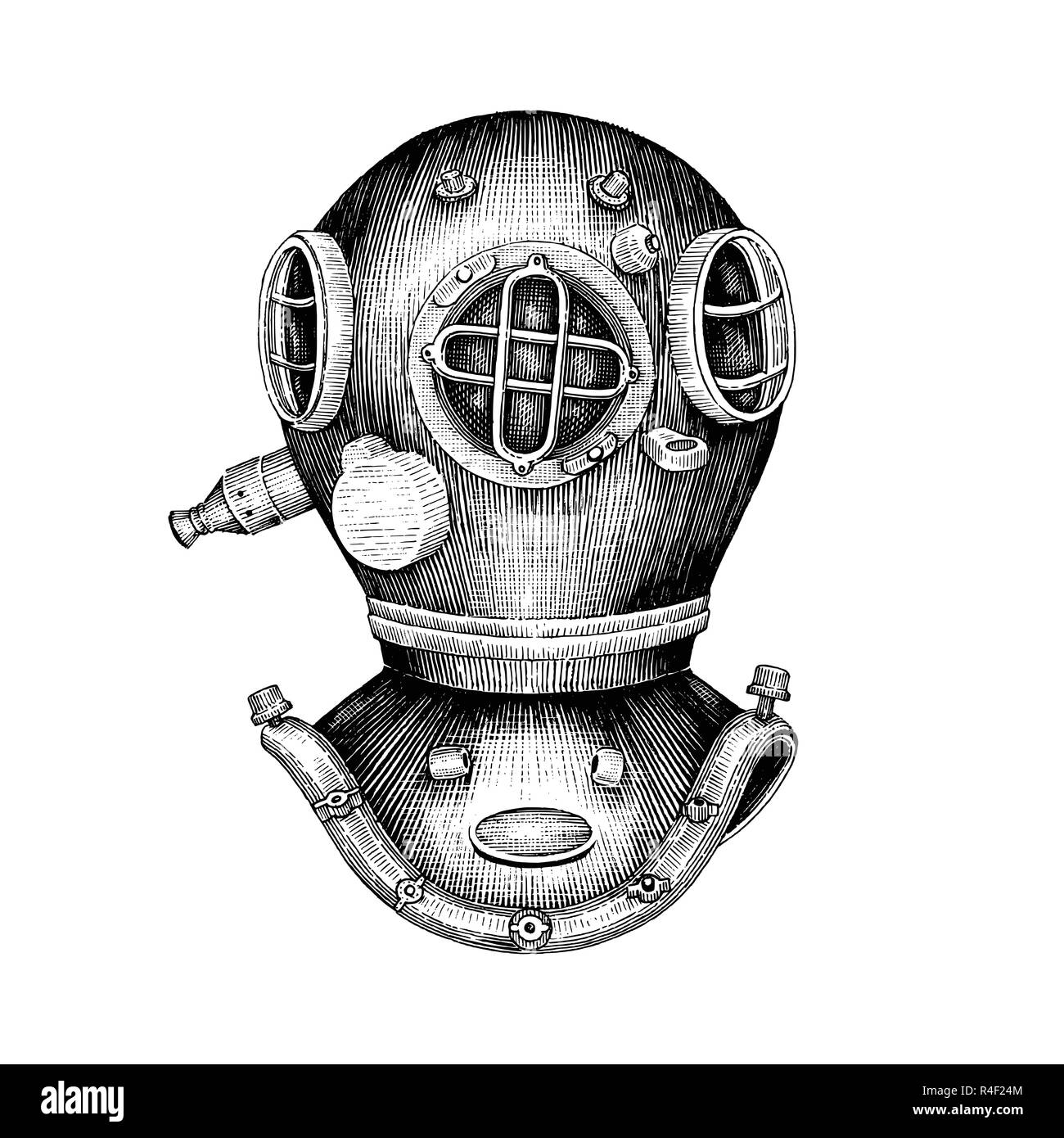 Diving helmet Stock Vector Images Alamy