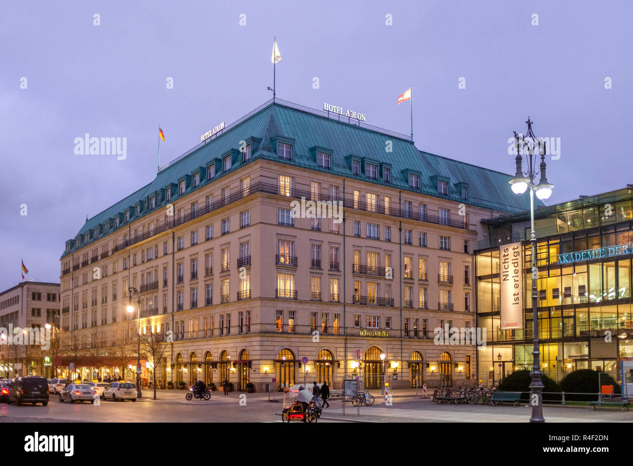 Hotel Adlon Kempinski Berlin on Unter den Linden , Berlin, Germany Stock Photo