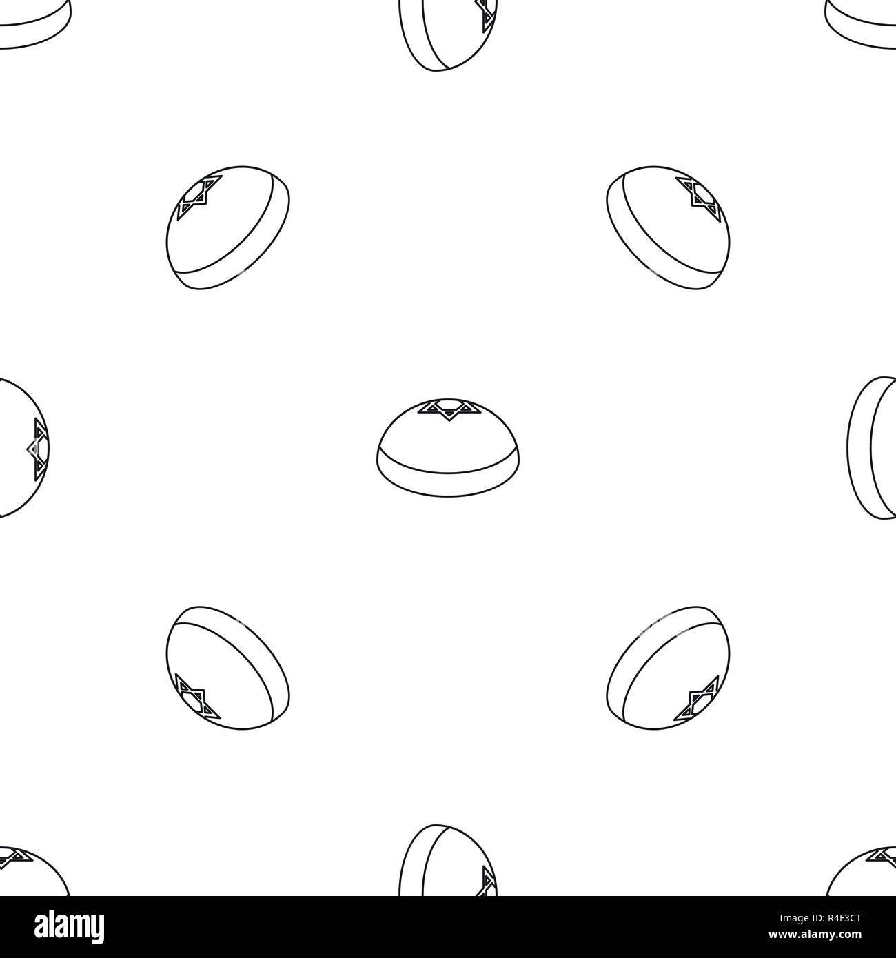 Kipa hat pattern seamless vector repeat geometric for any web design Stock Vector