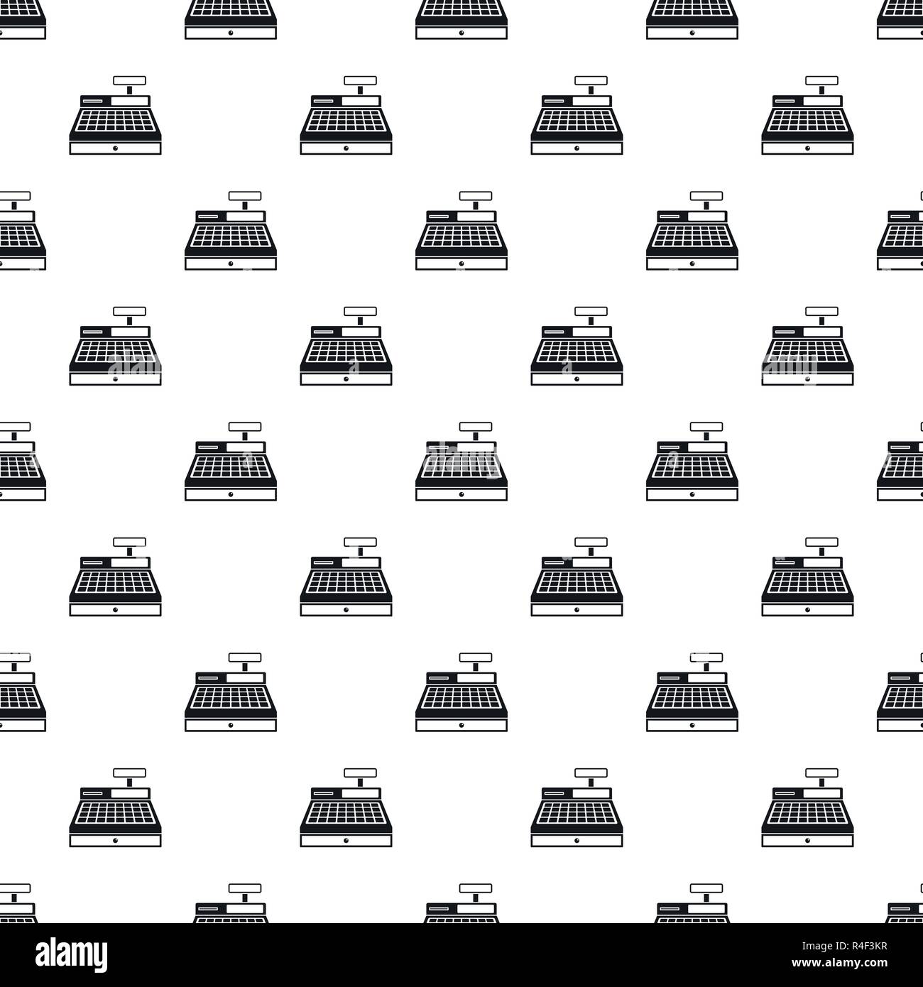 Cash machine pattern seamless vector repeat geometric for any web design Stock Vector