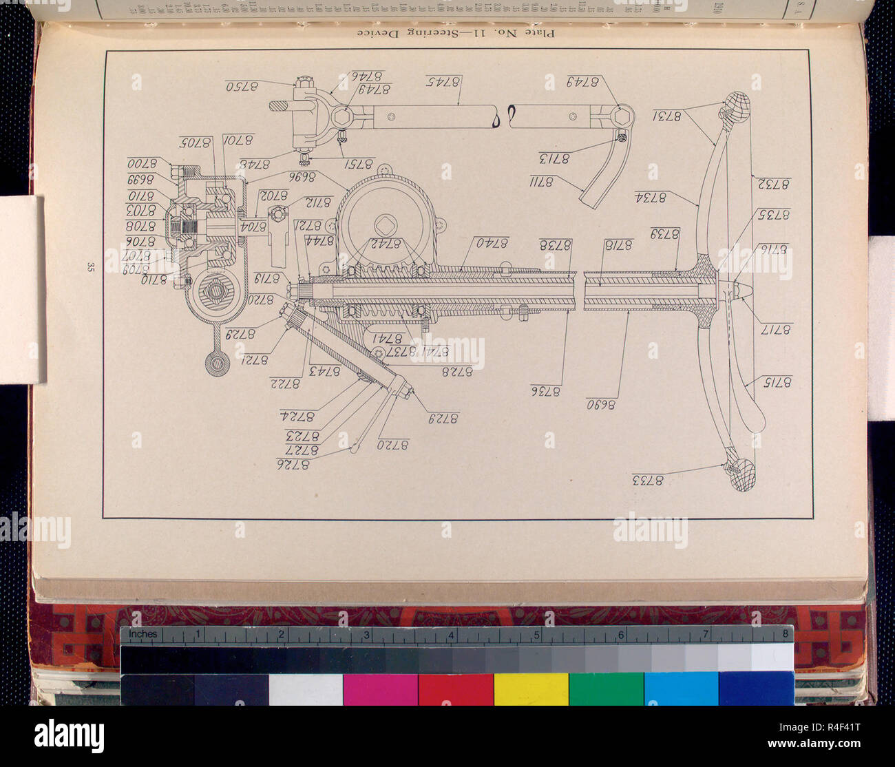 vintage mechanical engineering drawing Stock Photo Alamy