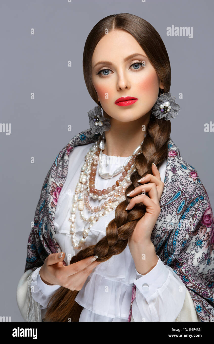 Beautiful russian girl Stock Photo Alamy