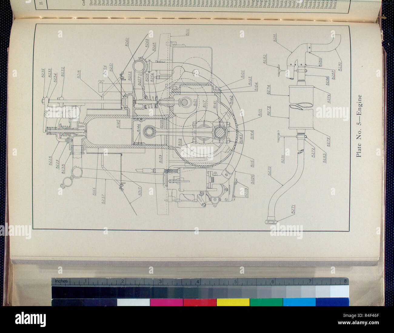 vintage mechanical engineering drawing Stock Photo Alamy