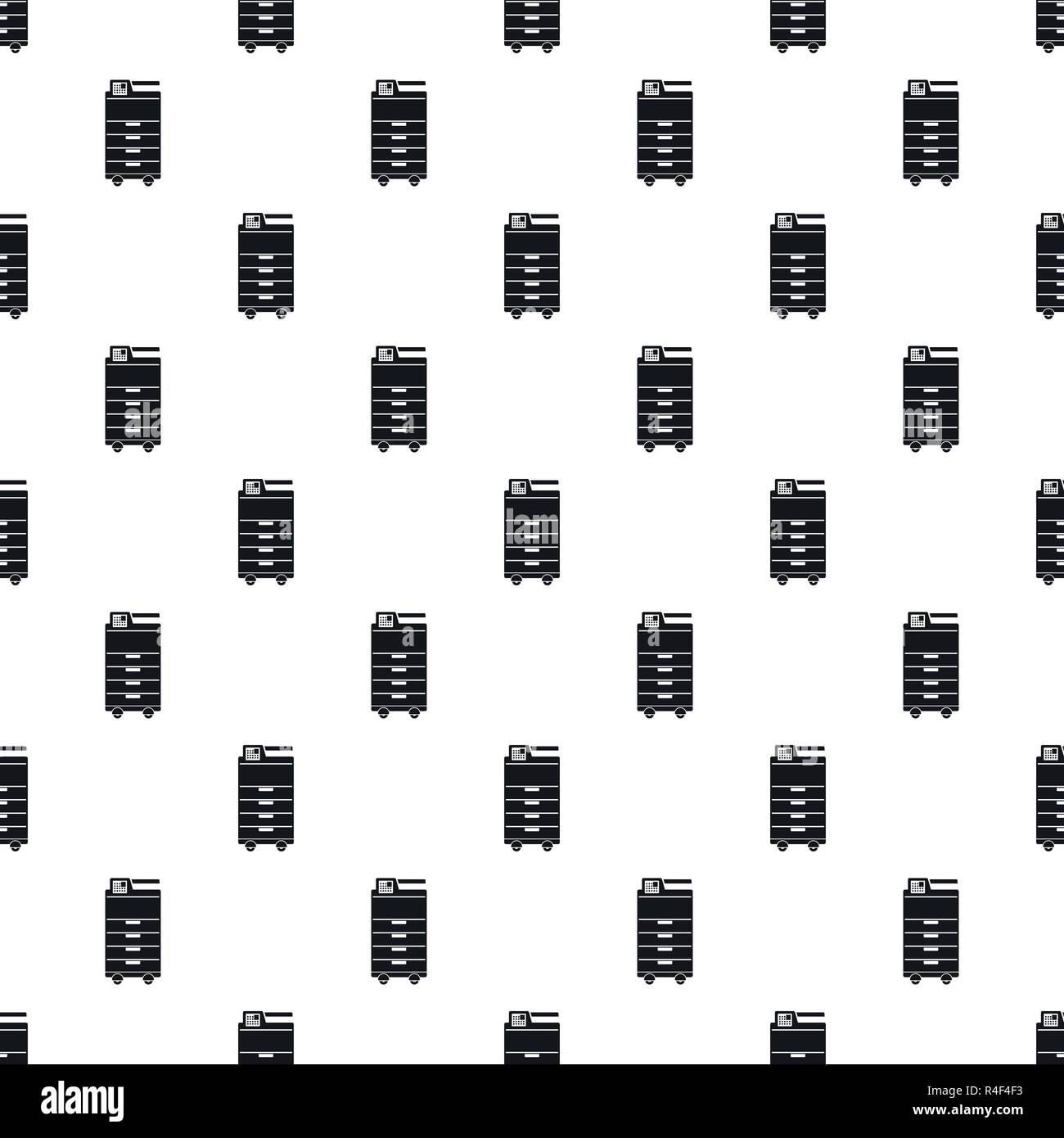 Big office printer pattern seamless vector repeat geometric for any web design Stock Vector