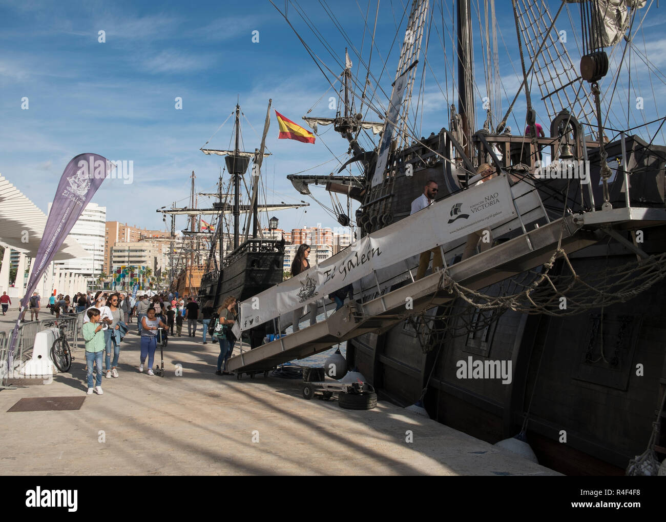 Replicas of the spanish vessels Galeón Andalucía, Nao Victoria and Nao