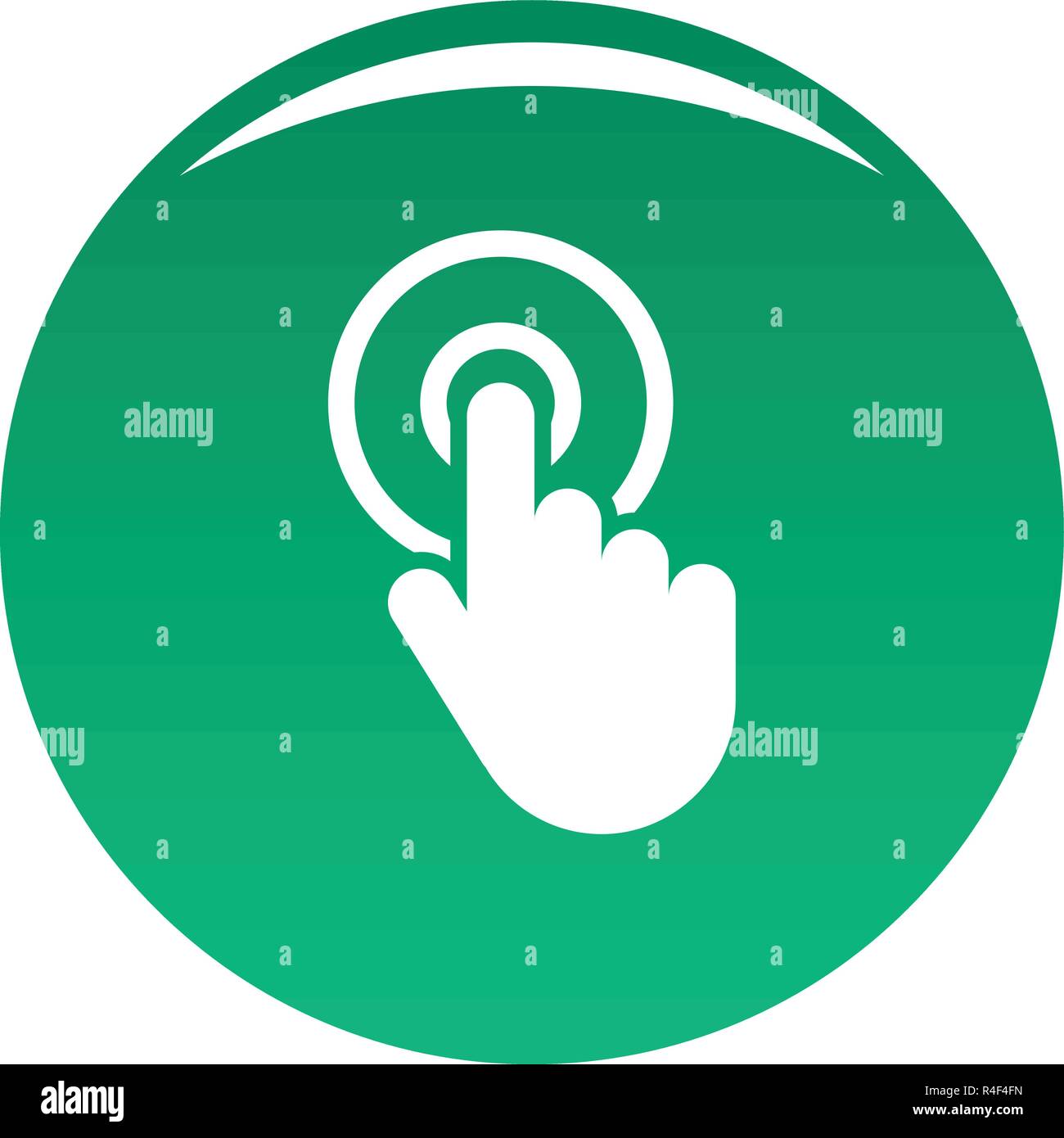 Hand cursor click icon. Simple illustration of hand cursor click vector ...