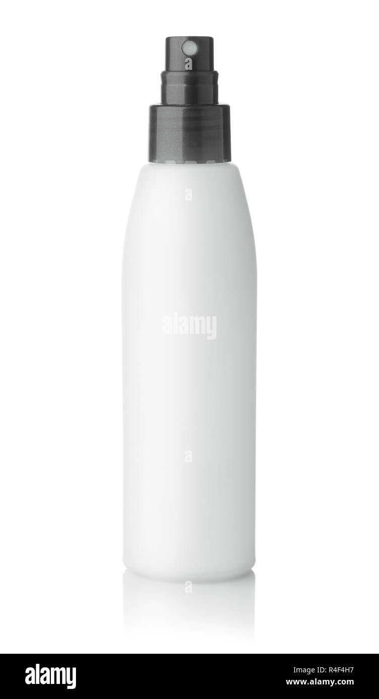 Blank plastic spray bottle isolated on white Stock Photo - Alamy