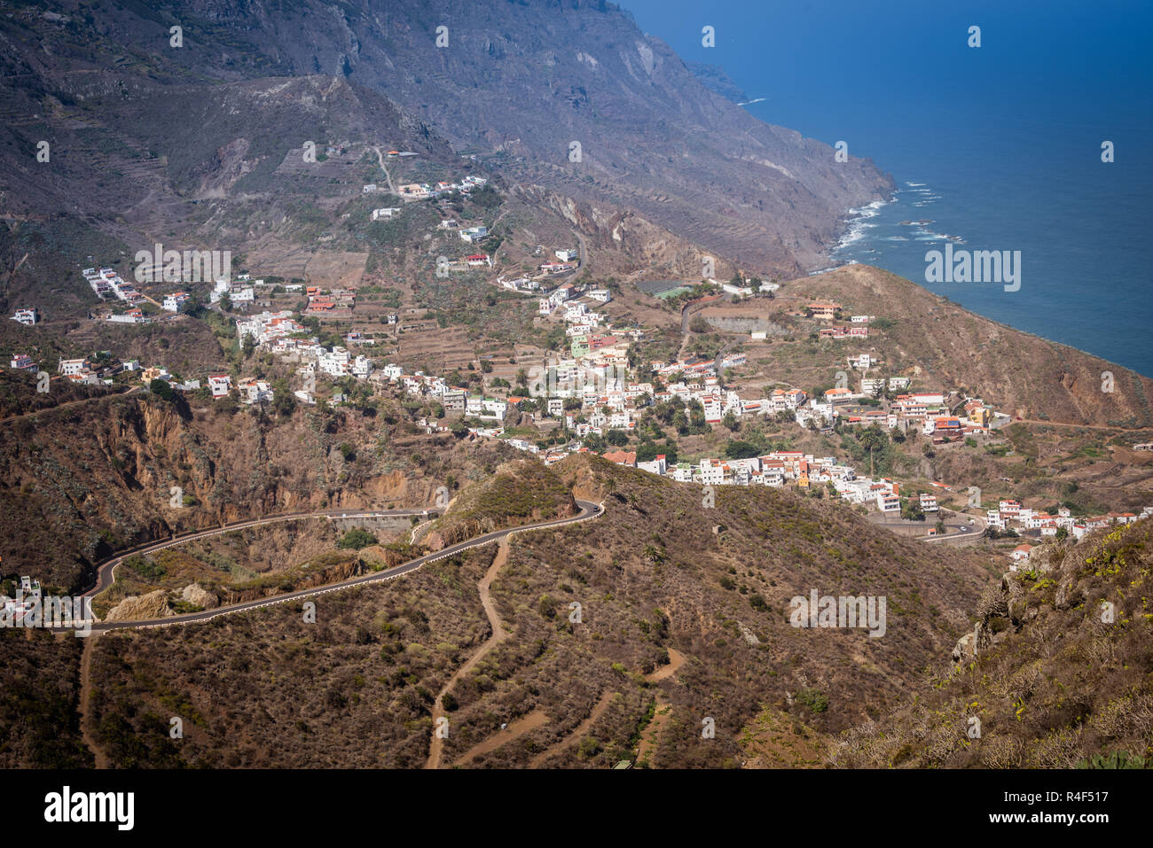 Taganana village in Tenerife north, Spain Stock Photo