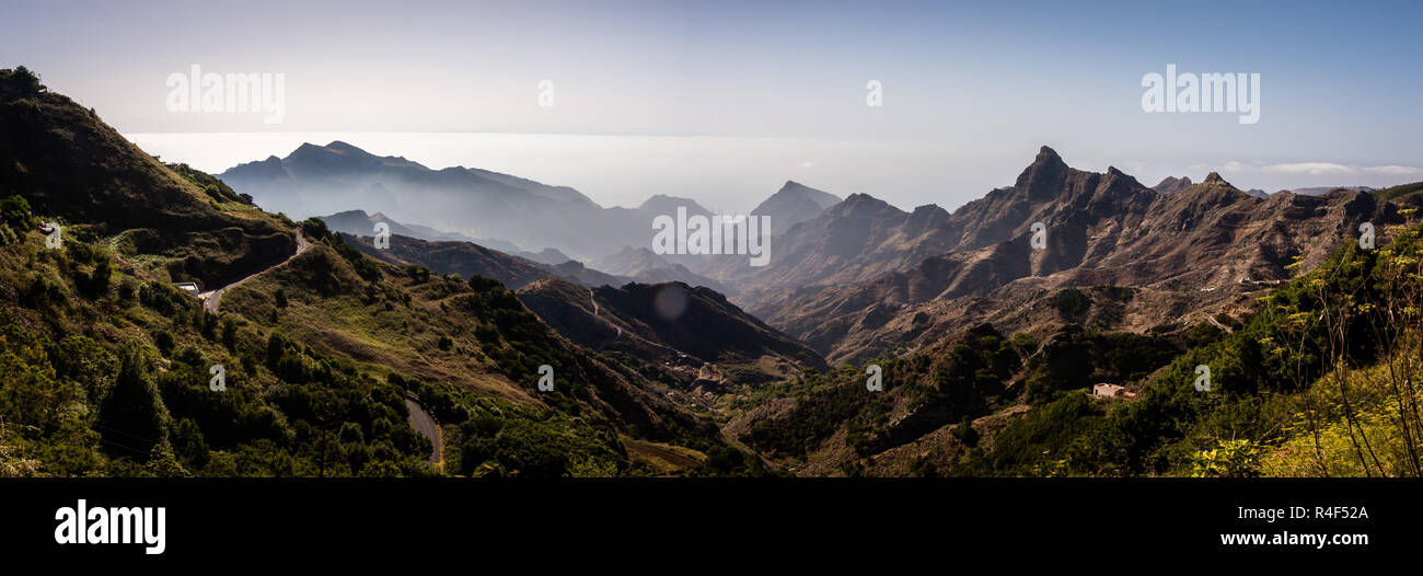 Amazing landscapes of the Rural Park of Anaga, Tenerife, Spain Stock ...