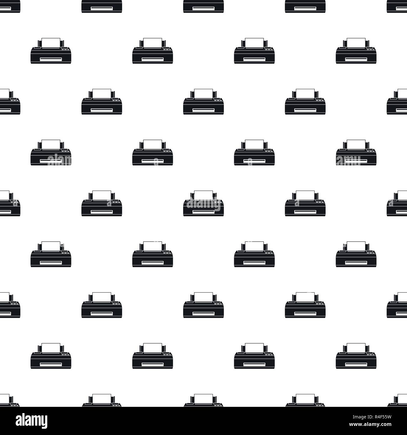 Old printer pattern seamless vector repeat geometric for any web design Stock Vector