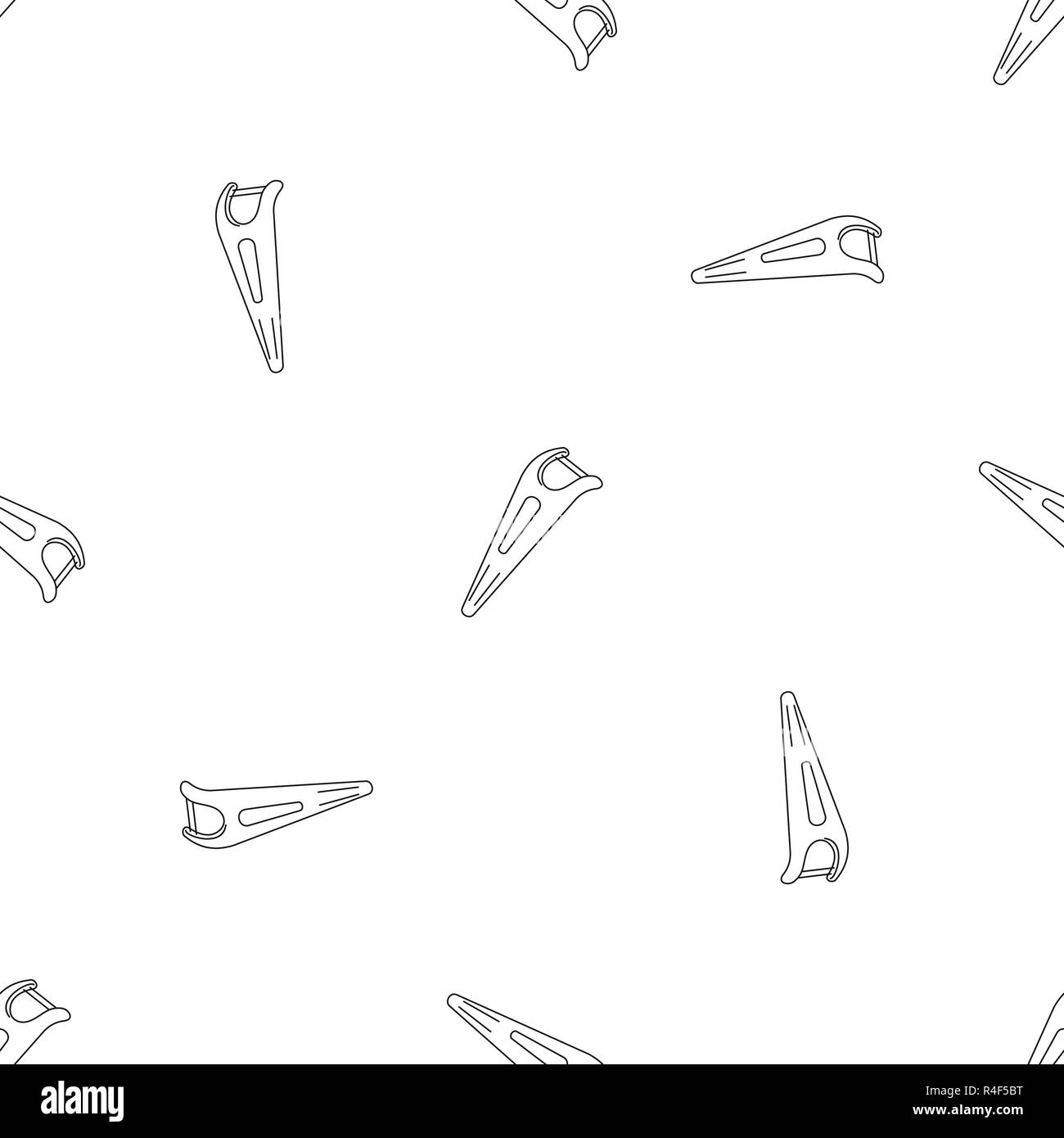 Dental floss tool pattern seamless vector repeat geometric for any web design Stock Vector