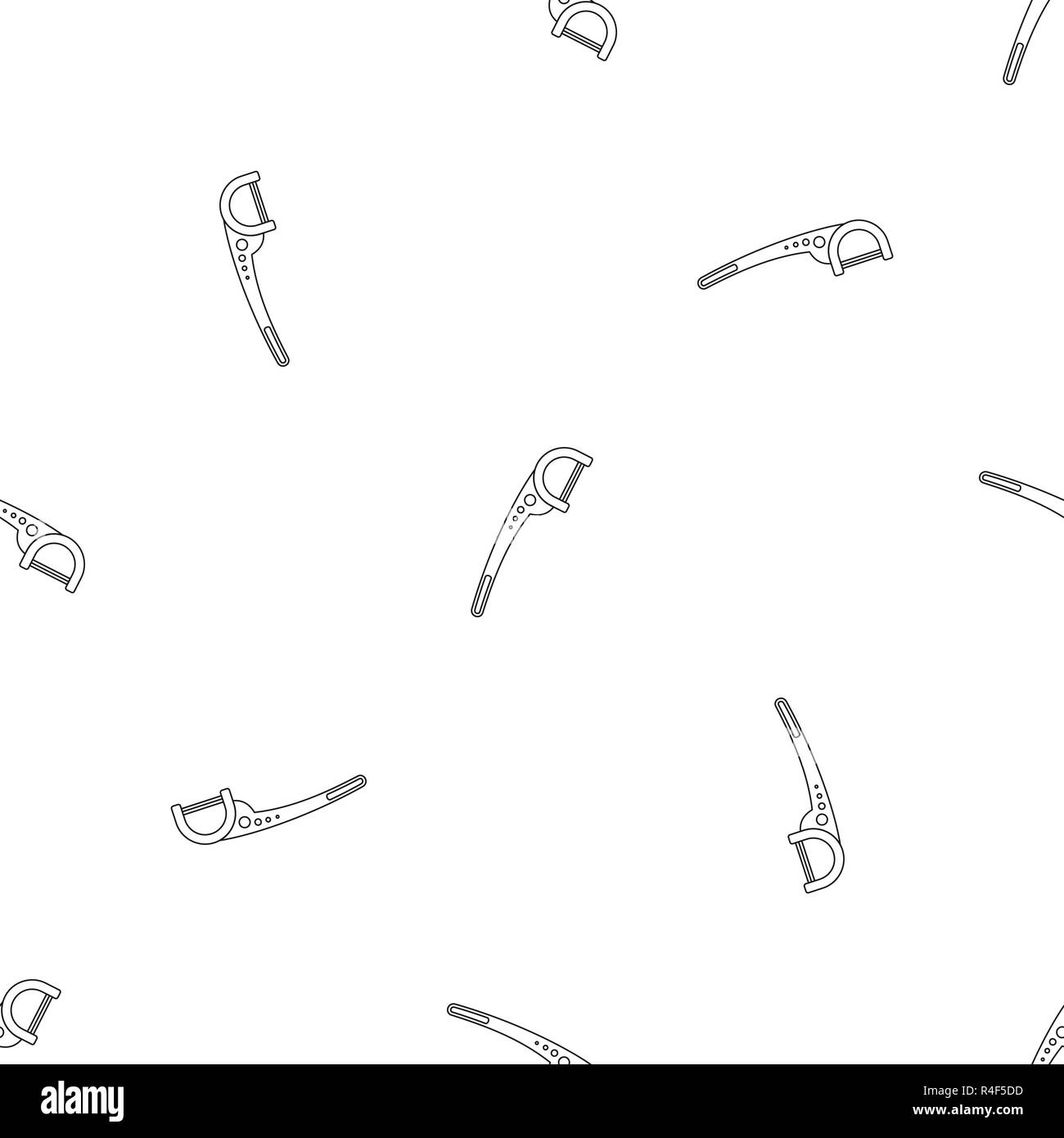 Floss pick pattern seamless vector repeat geometric for any web design Stock Vector