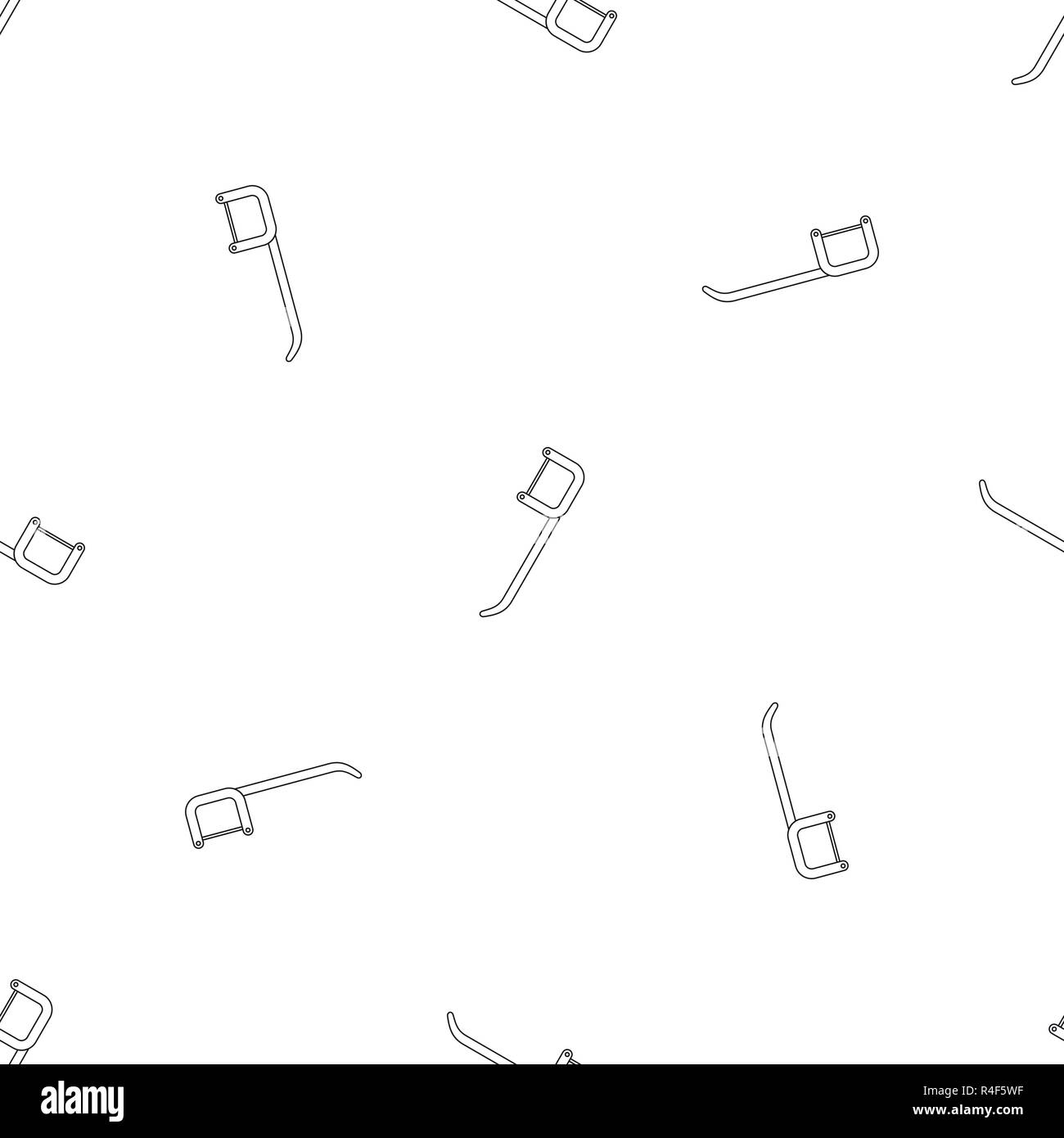 Dental pick pattern seamless vector repeat geometric for any web design Stock Vector