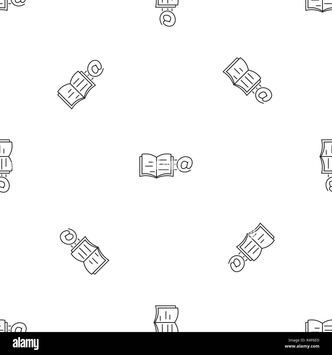Mail book pattern seamless vector repeat geometric for any web design ...