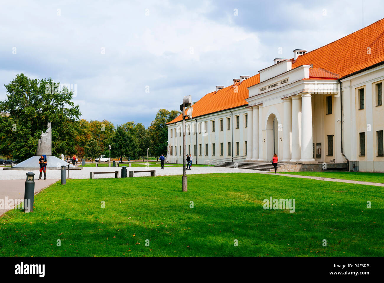 Facade of the National Museum of Lithuania. Vilnius, Vilnius County, Lithuania, Baltic states, Europe. Stock Photo
