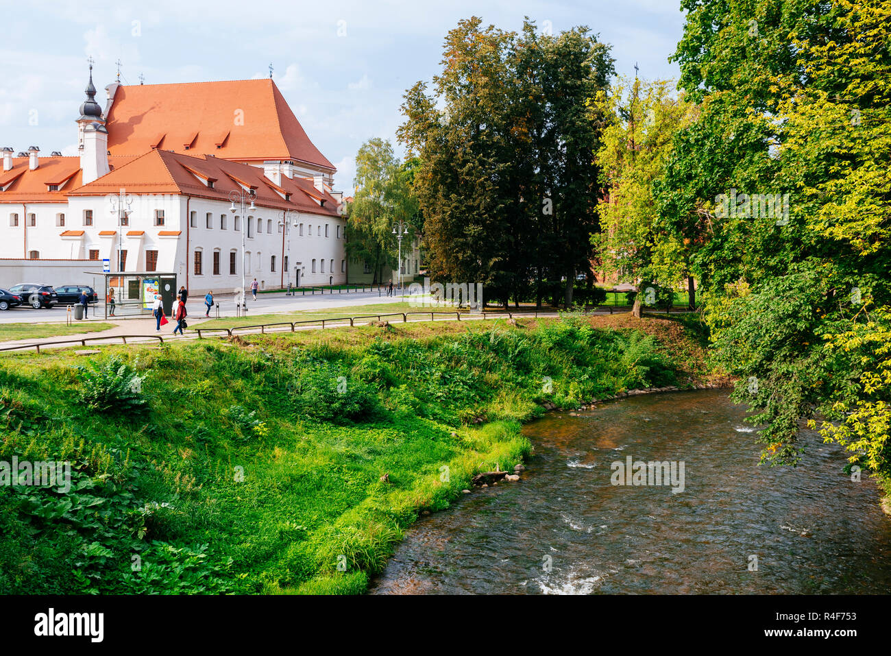 Vilnia River, Vilnius, Vilnius County, Lithuania, Baltic states, Europe. Stock Photo