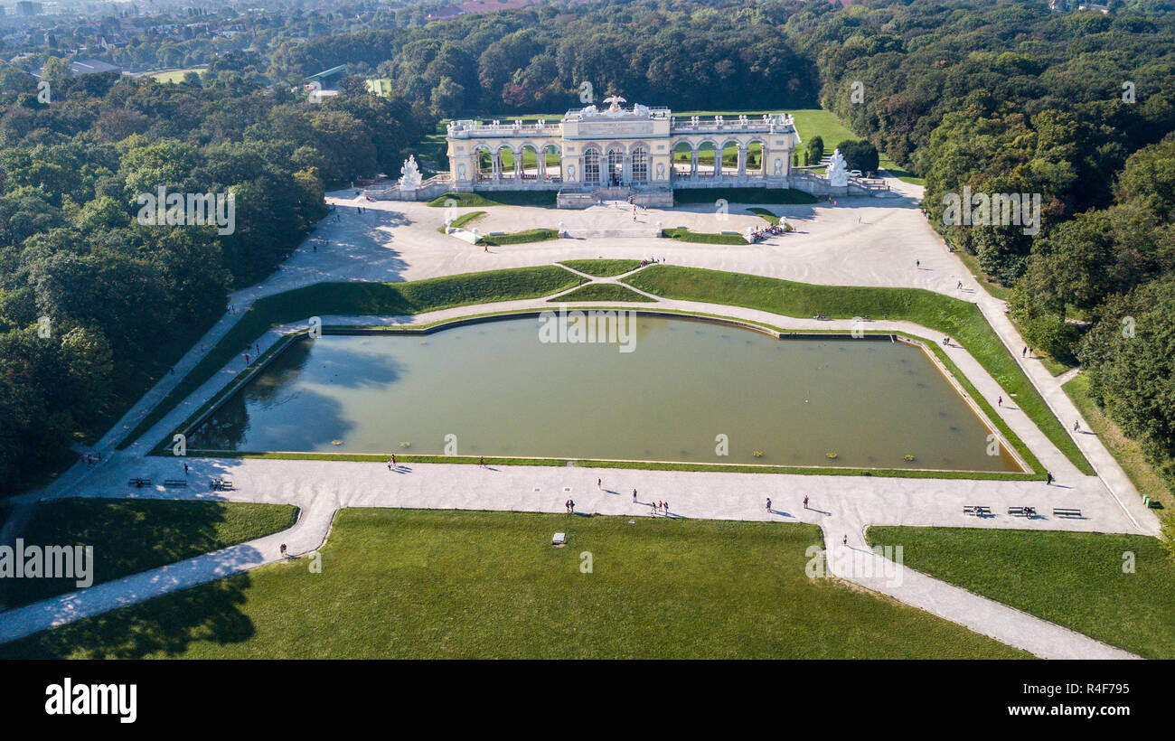 The Gloriette at Schönbrunn Palace or Schloß Schönbrunn, Vienna, Austria Stock Photo