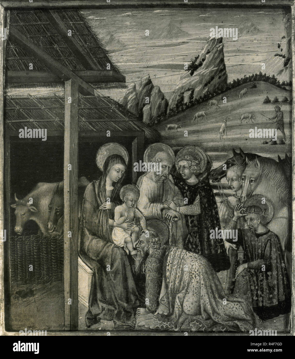 Adoration of the Magi, painting by Giovanni di Paolo Stock Photo - Alamy