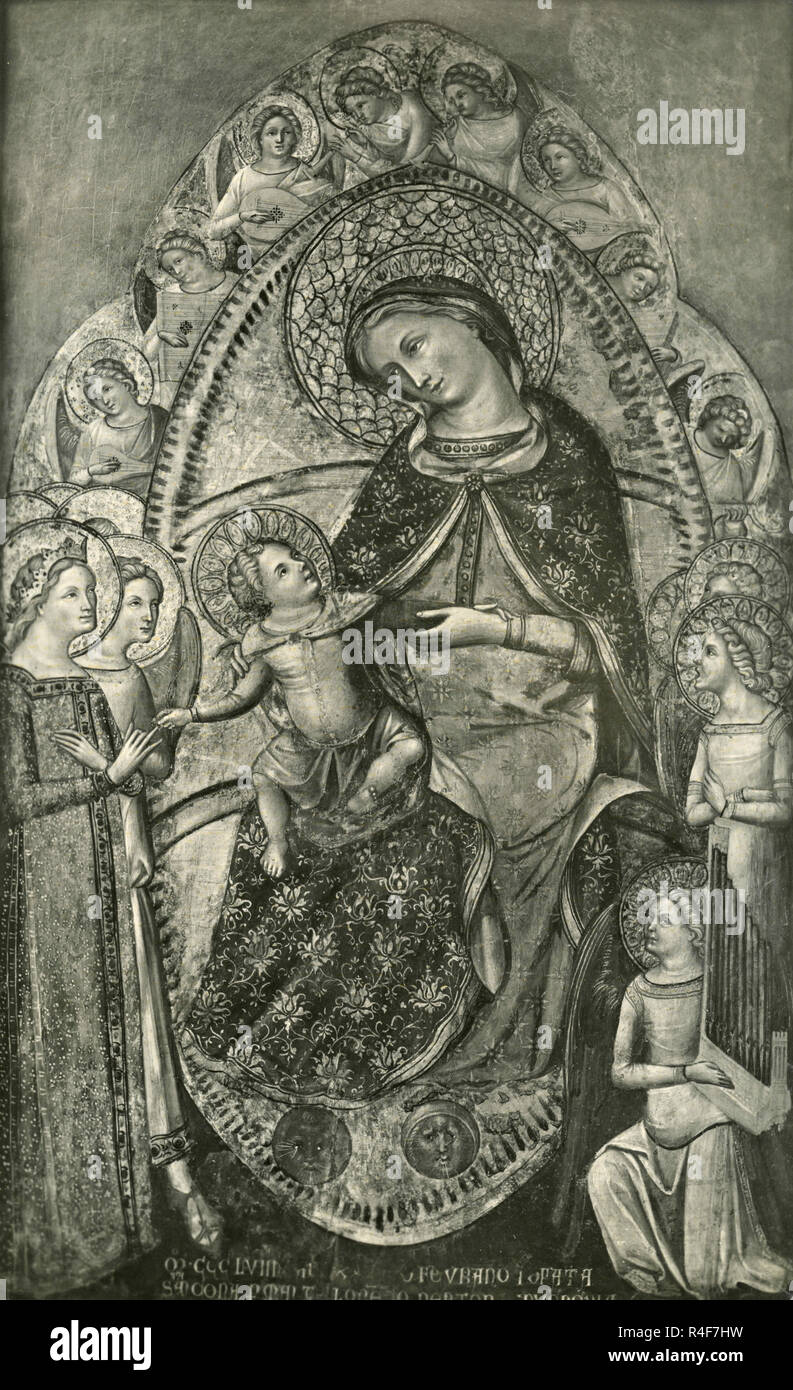 The Mystic Marriage of St. Catherine, painting by Lorenzo Veneziano ...
