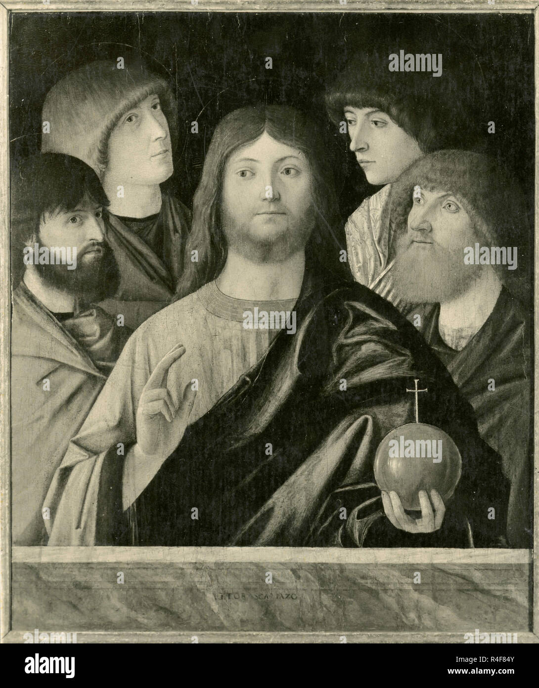 Salvator Mundi, painting by Vittore Carpaccio Stock Photo