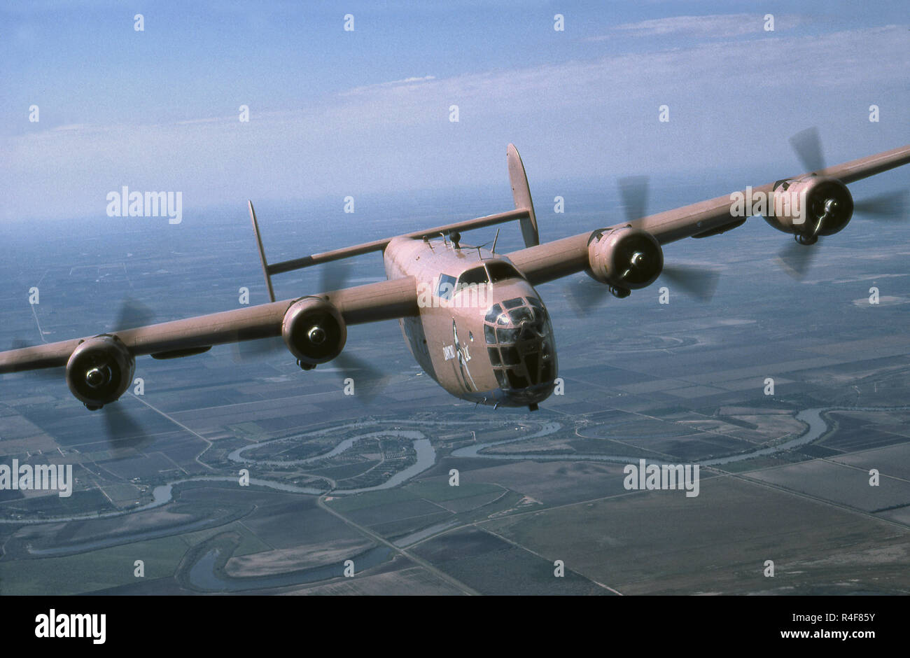 Consolidated B-24-LB-30 WWII Heavy Bomber Stock Photo