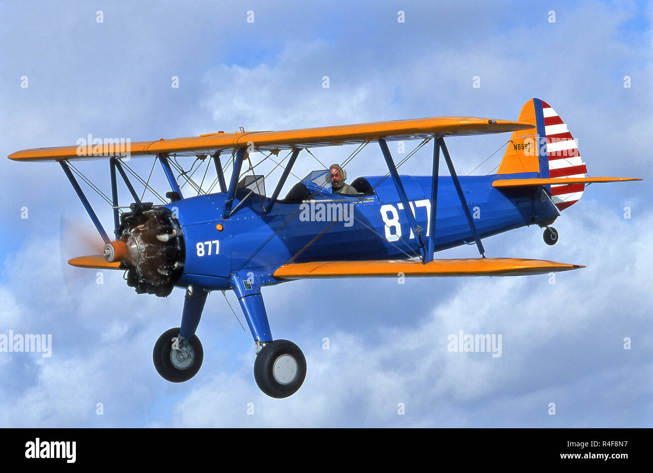 Boeing PT-17 WWII Trainer Stock Photo
