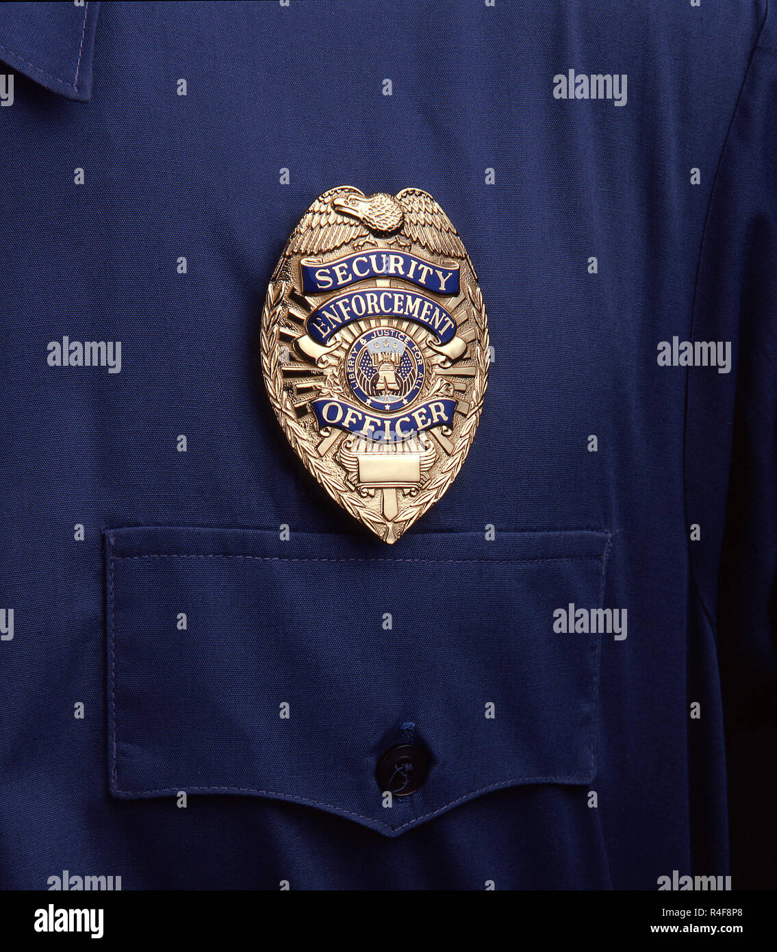 Security Officer Badge Stock Photo Alamy