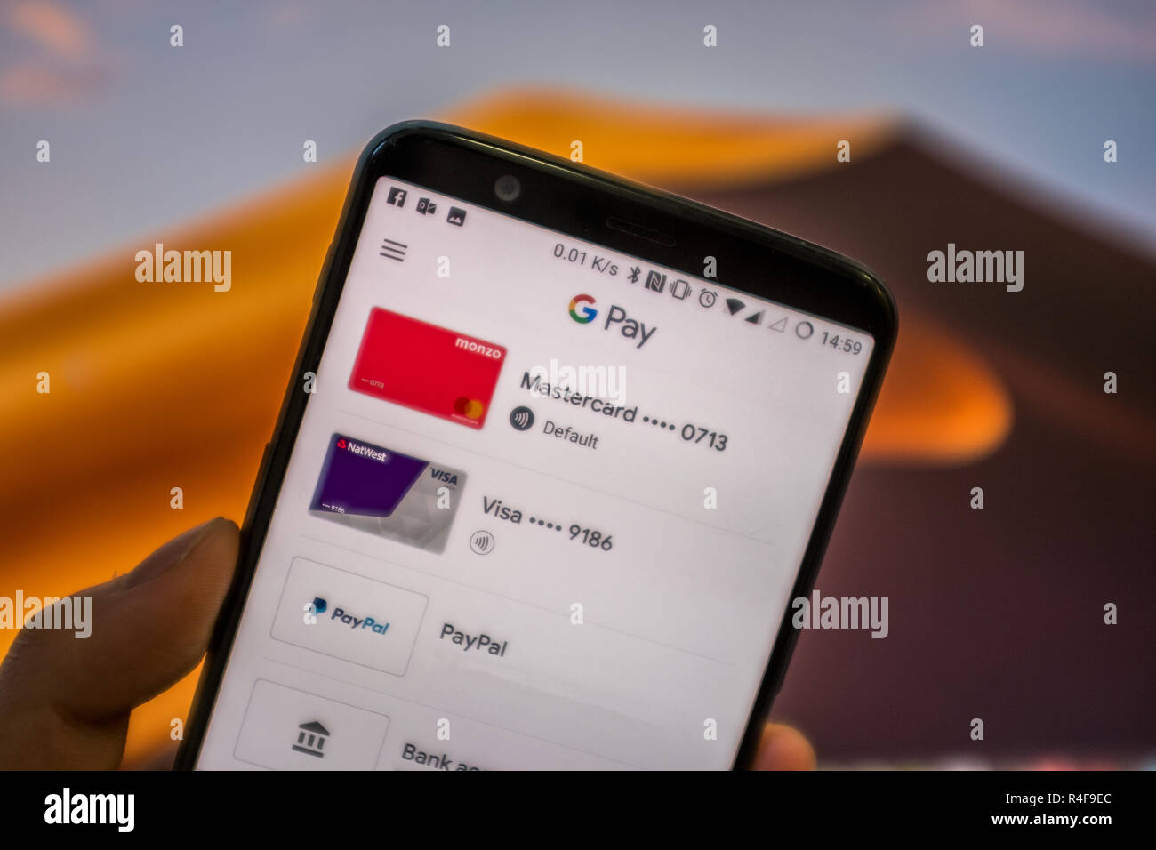 Google Pay in mobile Stock Photo - Alamy