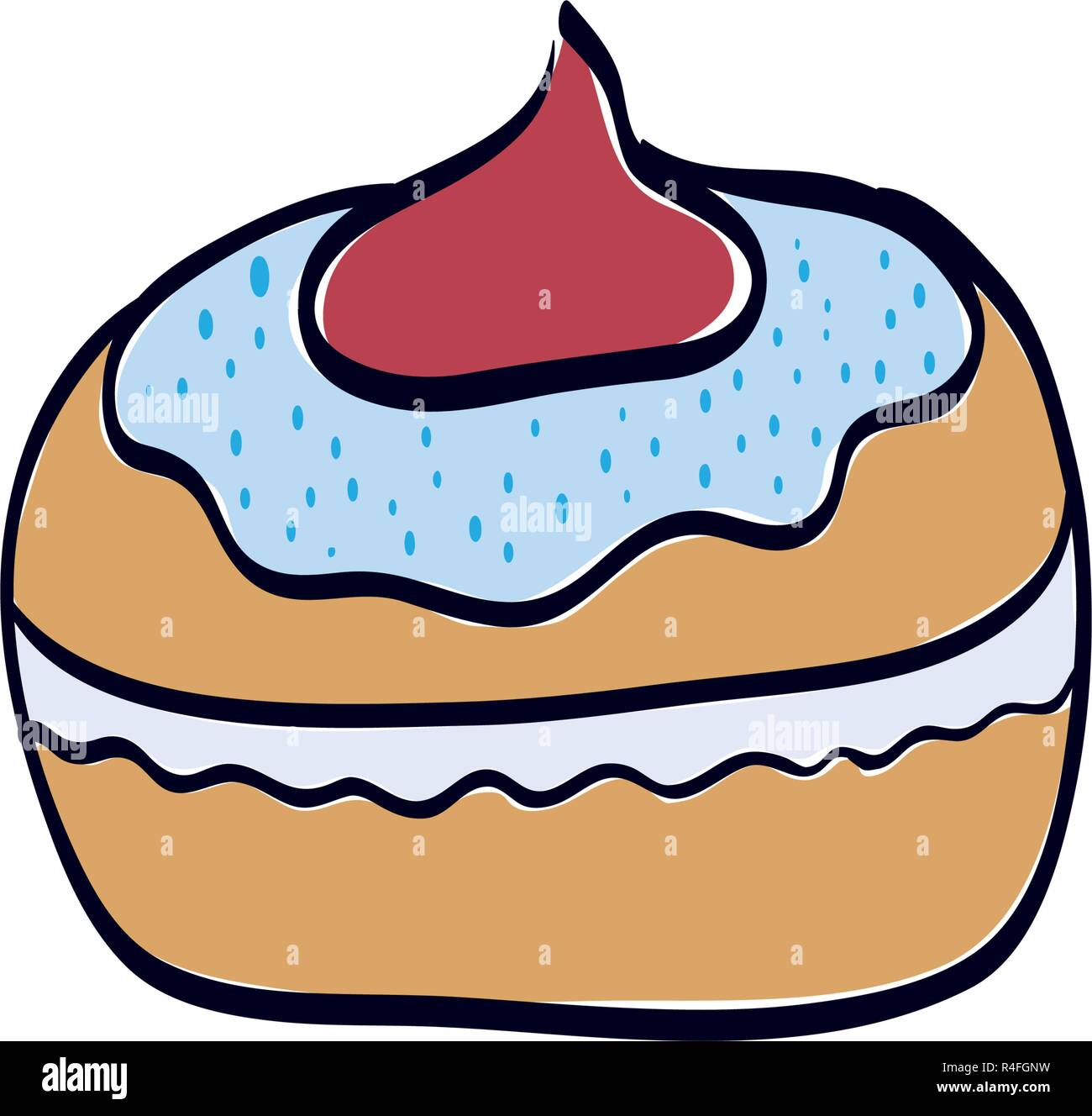 delicious cupcake sweet icon vector illustration design Stock Vector ...