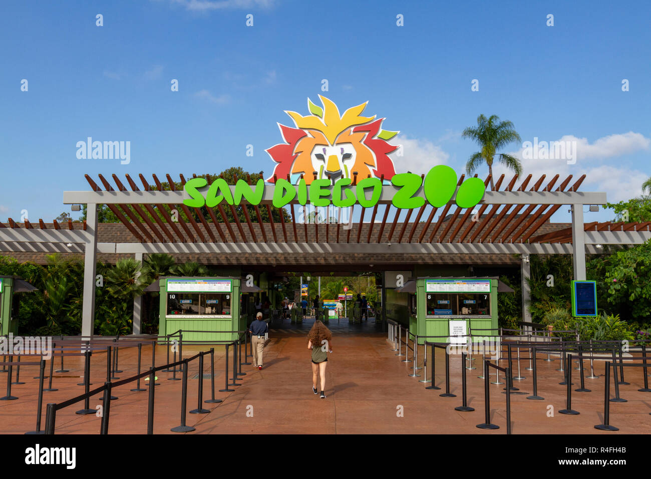Main entrance to San Diego Zoo, California, United States. Stock Photo