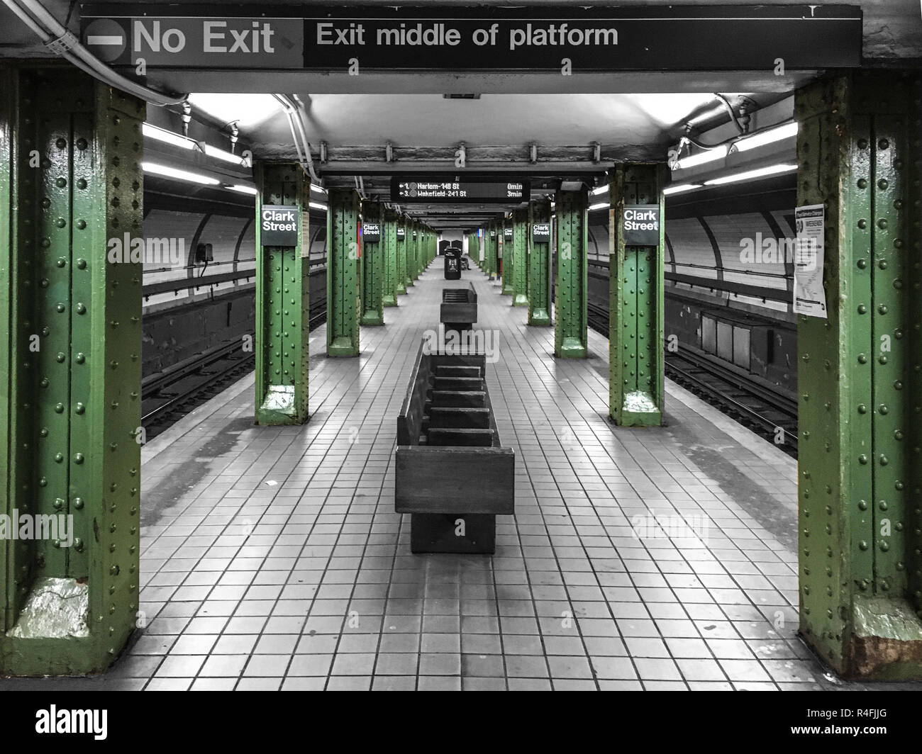 Clark Street station, New York Subway Stock Photo Alamy