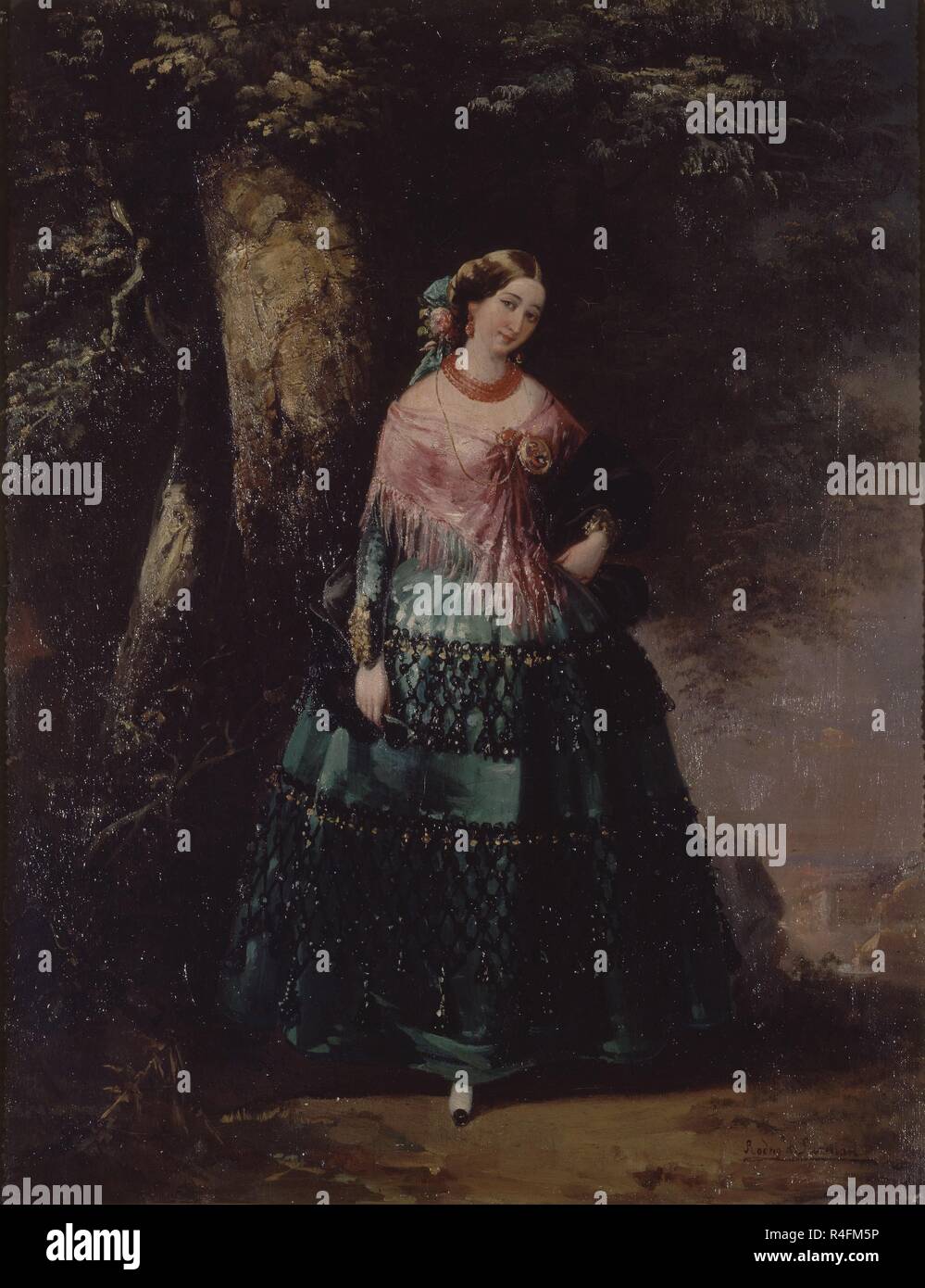 The Empress Eugénie de Montijo', 19th century, Oil on canvas, 52 x 40 cm.  Author: RODRIGUEZ DE GUZMAN, MANUEL. Location: PRIVATE COLLECTION. MADRID.  SPAIN Stock Photo - Alamy