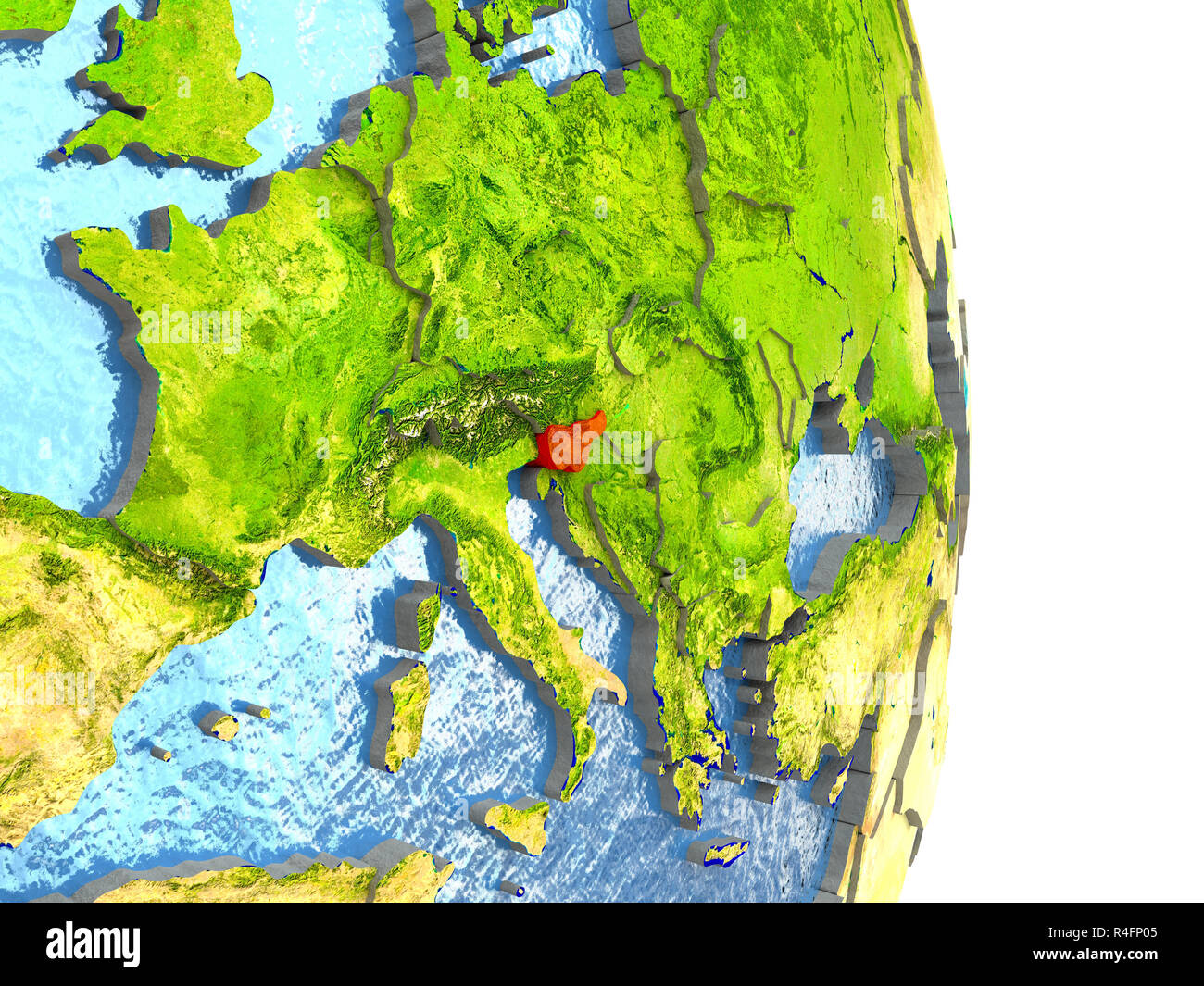 Slovenia map highlighted in hi-res stock photography and images - Alamy