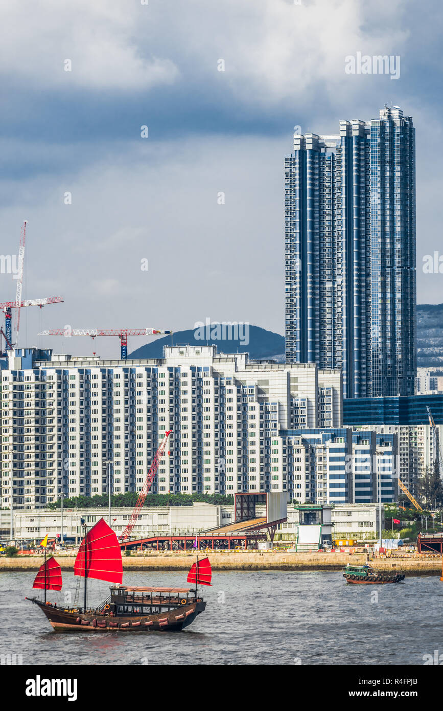 Kowloon skyline and waterfront in Hong Kong Stock Photo - Alamy